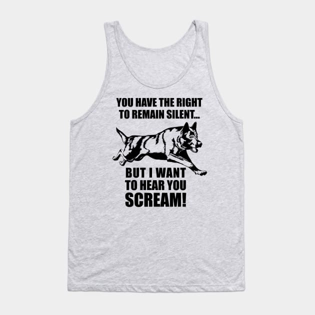 German Shepherd Dog - GSD Tank Top by Nartissima